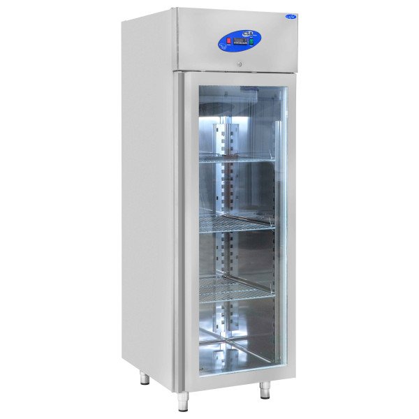 Premium refrigerator - 600 liters - with 1 glass door