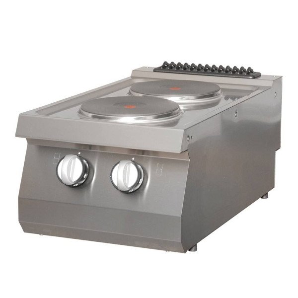 Gastro Heavy Duty Kochfeld - 2 Brenner - Einzeleinheit - 70 cm Tief - Elektrisch