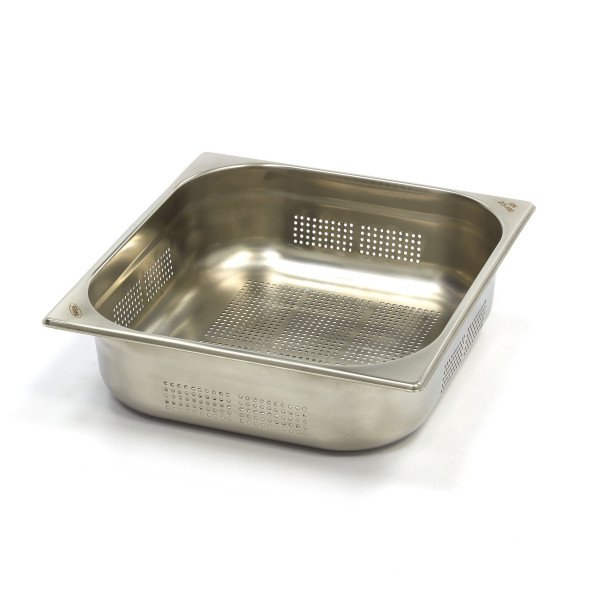 Gastro Gastronormbehälter - 2/3 GN - 10 cm Tief - Edelstahl - Perforiert