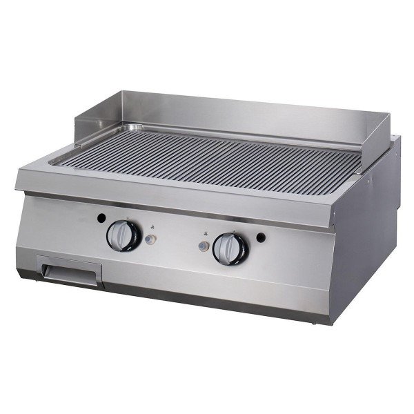 Gastro Premium Grillplatte - Gerillt - Doppeleinheit - 90 cm Tief - Elektrisch