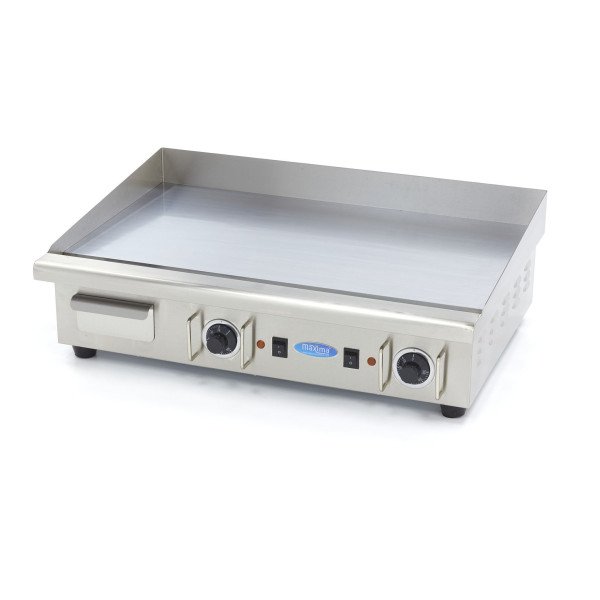 Gastro Grillplatte - Glatte Chrom - 73 cm - inkl. Tropfschale - 400 V