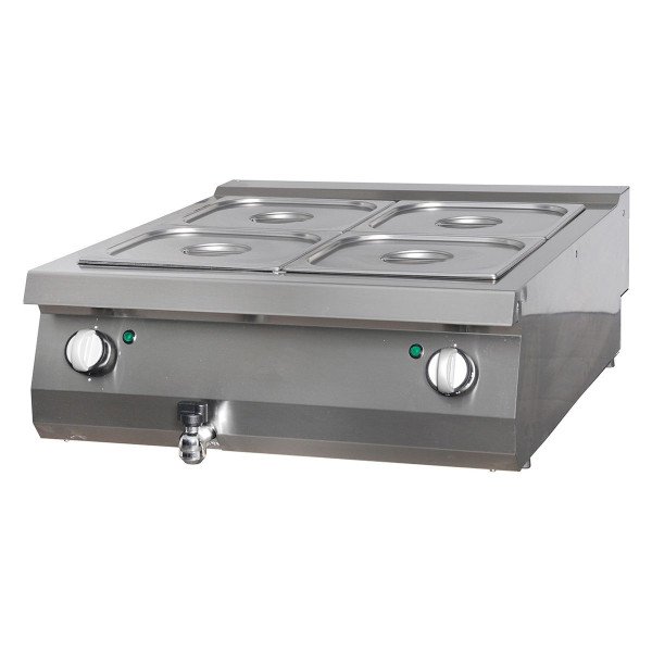 Gastro Premium Bain Marie - Doppeleinheit - 90 cm Tief - Elektrisch