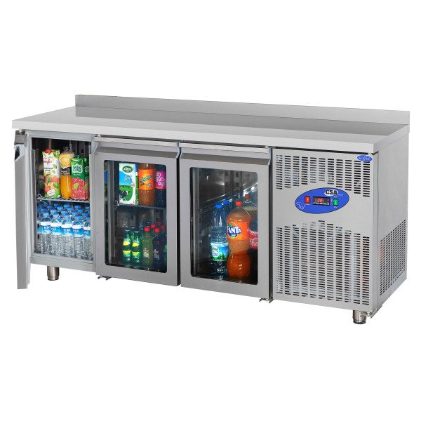 Tavolo refrigerato Premium Plus - con 3 porte e bordo rialzato