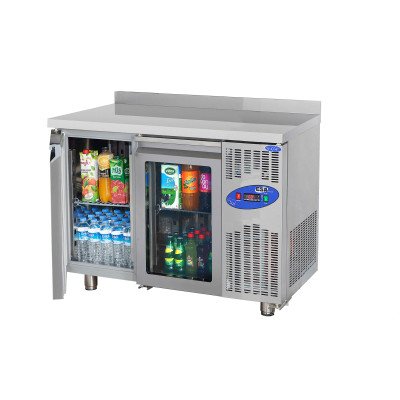 Tavolo refrigerato Premium - con 2 ante e bordo rialzato