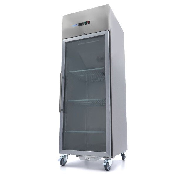 Gastro Kühlschrank - 1400 l - 6 Einstellbare Regale (2/1 GN) - auf Rädern - Rostfreier Stahl
