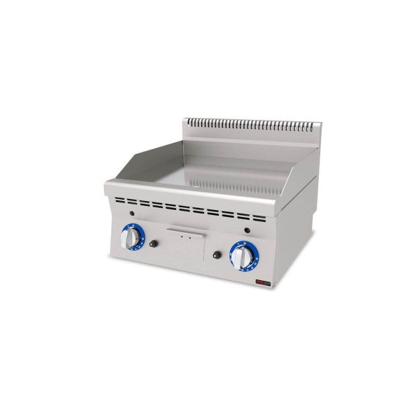 Gas Bratplatte Hardchrome / Glatt / 7.4 kW / Premium Serie 600