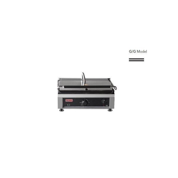 Kontaktgrill / Oben / Unten Glatt / 2,5 kW / Tischgrill / Paninimaker
