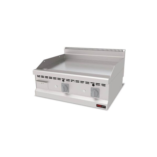 Gas Bratplatte Hardchrome / Glatt / 12.6 kW / Premium Serie 700