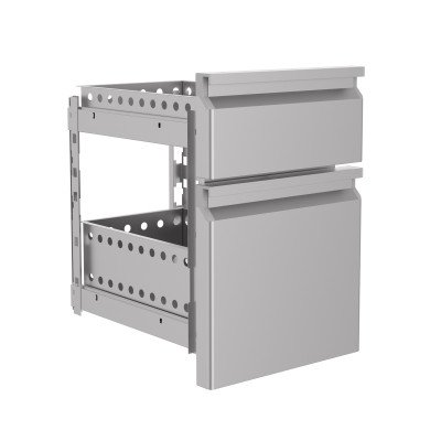 SCHUBLADENBLOCK 2/3 MONOBLOCK SOFT CLOSING  Combisteel gibt keine Garantie auf den Einbau eines Schubladenelements