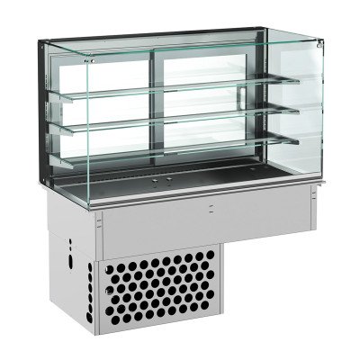 EINBAUKÜHLVITRINE ECKIG –...