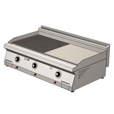 Piastra a gas premium - 21,2 kW - Liscia