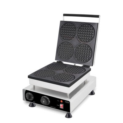 WAFFELEISEN 4ST RUNDE WAFFELN