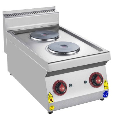 Fornello elettrico premium - 5 kW - 2 piastre rotonde