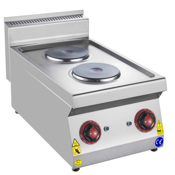 Fornello elettrico premium - 5 kW - 2 piastre rotonde