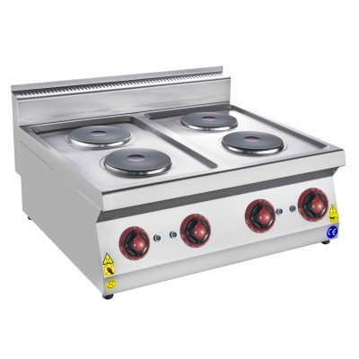 Premium electric stove - 10 kW - 4 plates round