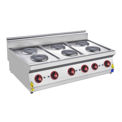 Premium Elektroherd - 15 kW - 4 Platten Rund