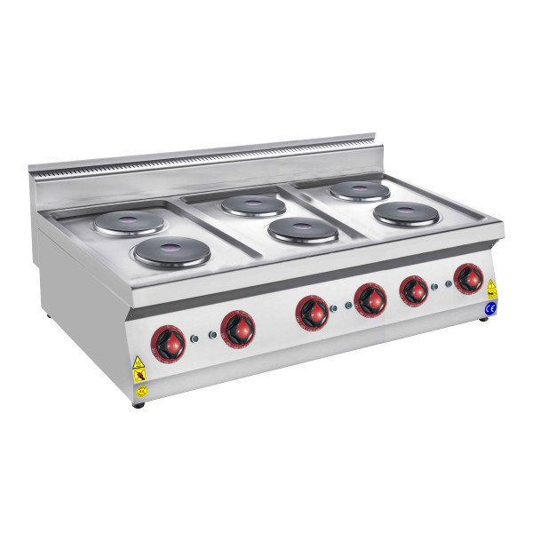 Premium electric stove - 15 kW - 4 plates round