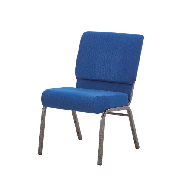 Kirchengestuhl AMBASSADOR Marineblau – gepolstert. stapelbar. feuerhemmend