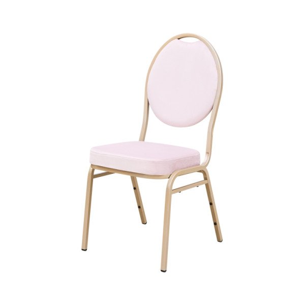 Stapelstühle HERMAN MODERN Rosa Veloursf – Komfort & Eleganz für HoReCa