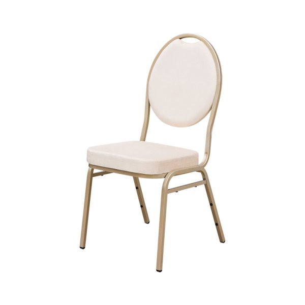 Stapelstühle HERMAN MODERN in Beigem Velours – Komfort & Eleganz für HoReCa