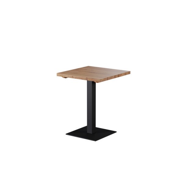 Tisch mit Eichenplatte ALFA S Schwarz – Massivholz Holztisch für Cafés von Mextra