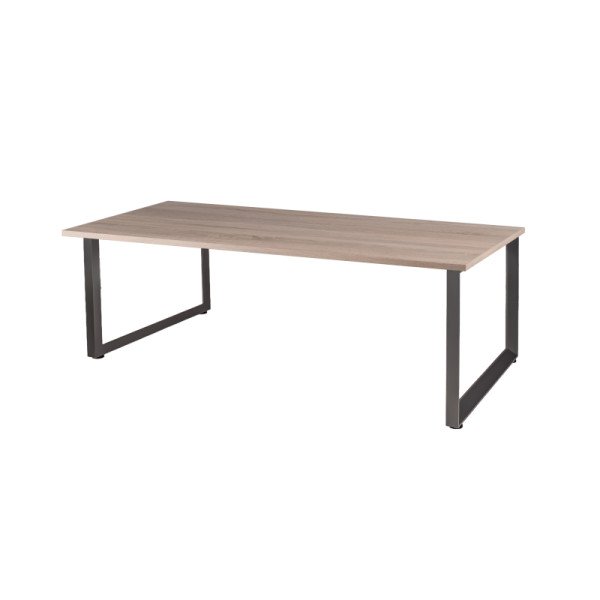 Konferenztisch SUMMIT 200x100 cm – Eleganter Holztisch mit Stahlgestell für Chefzimmer