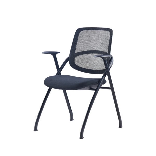 Schulungsstuhl LINEA schwarz – ergonomisch. leicht & stabil für Konferenzräume