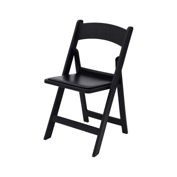 EVENT POLYWOOD Hochzeitsstuhl Schwarz – Eleganter. leichter Klappstuhl für Events