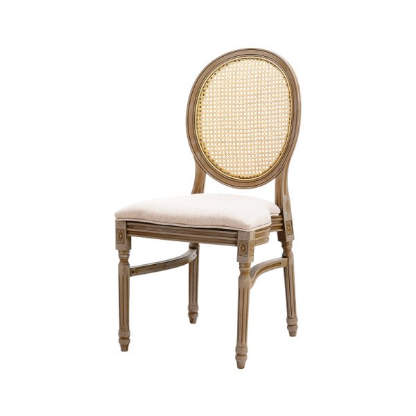 Hochzeitsstuhl PALACE POLYWOOD hell rustikal – elegant & wetterbeständig