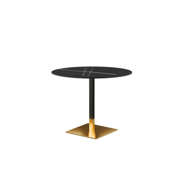 Biergartentisch OMEGA mit gesintertem Quarzstein – stabil & elegant für moderne Cafés