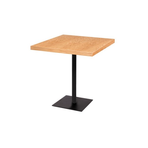 Café-Tisch ALFA FOLD mit furnierter Holzplatte – robust & vielseitig für Innen & Außen