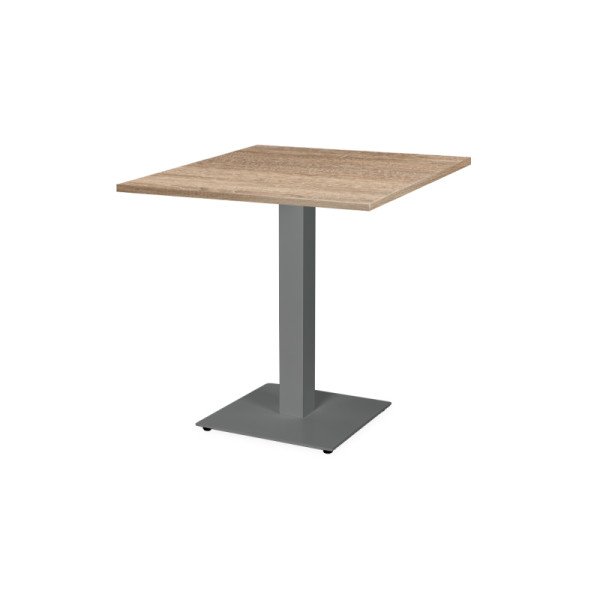 Bistrotisch ALFA S grau mit Laminierte-Platten – robust & wetterbeständig für HoReCa-Bereiche