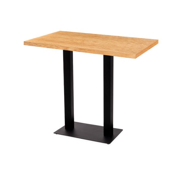 Bistrotisch ALFA BAR DUO mit furnierten Platten – robust & wetterbeständig für HoReCa