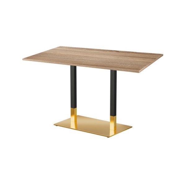 Café-Tisch OMEGA DUO mit laminierter Tischplatte – extra stabil und modern