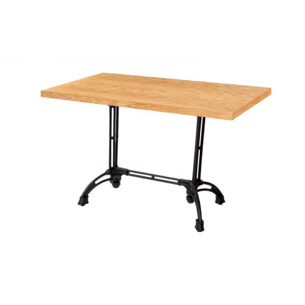 Bistrotisch RUSTICAL DUO mit furnierten Platten – robust & wetterbeständig für HoReCa