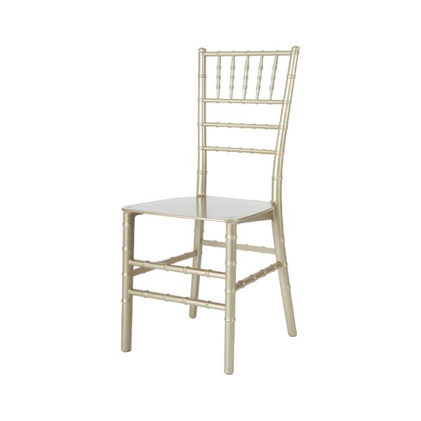 Hochzeitsstuhl CHIAVARI TIFFANY Champagner – Eleganter. langlebiger Polypropylen Stuhl für besondere Anlässe