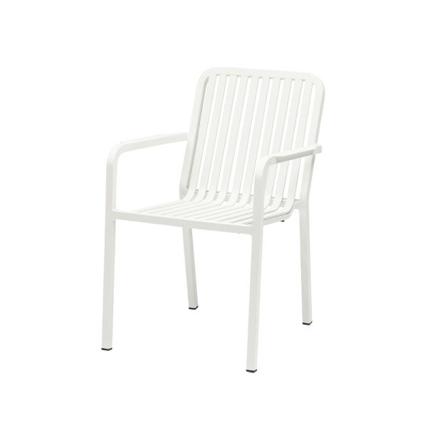 Aluminium Stuhl Purezza Weiß – Eleganter. leichter und wetterbeständiger Designstuhl