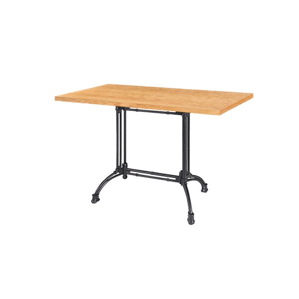 Bistrotisch RUSTICAL DUO mit furnierten Platten – stabil & stilvoll für Gastronomie