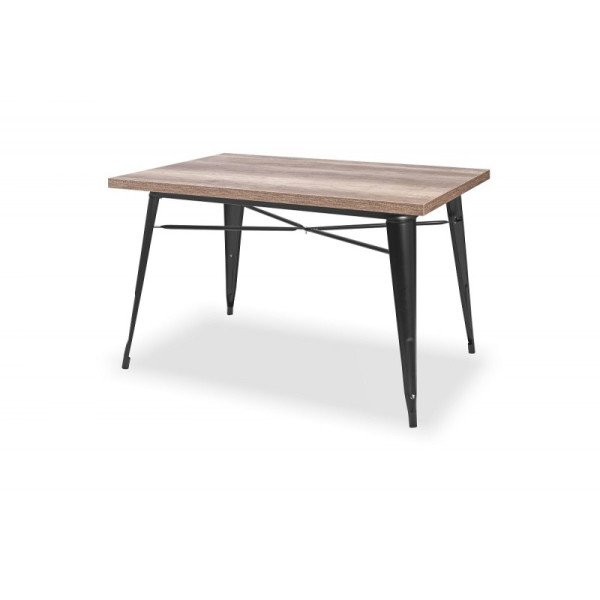 Bistrotisch PARIS 120x80 cm mit 28mm Laminatplatte – inspiriert von TOLIX. Stahlgestell. 11 Farben