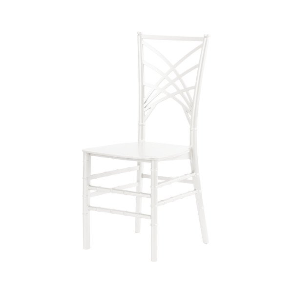 Hochzeitsstuhl CHAMELEON weiß – Eleganter. wetterfester Polypropylenstuhl für stilvolle Feiern