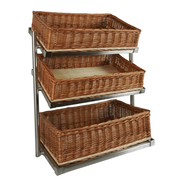 BROTKORB ETAGERE 3 HOCH BREIT MODELL  INKL. KÖRBE