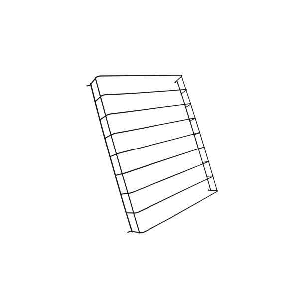 DRAHTTEILER FÜR FLASCHEN SCHWARZ MITTE  7455.2235-2240 + 7455.2415-2417
