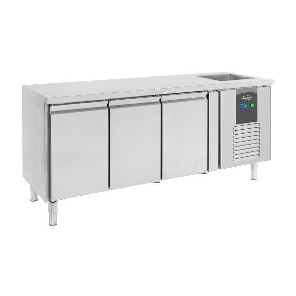 700 KÜHLTISCH SPÜLBECKE 3 TÜREN