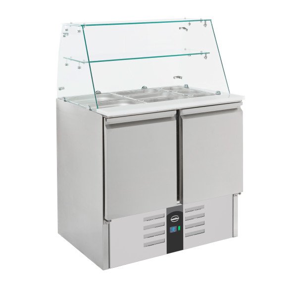 GEKÜHLTE SALADETTE MIT GLAS  2 TÜREN