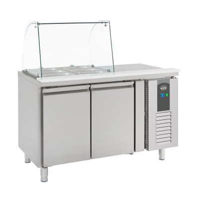 KÜHLTISCH MIT GLAS 2 TÜREN