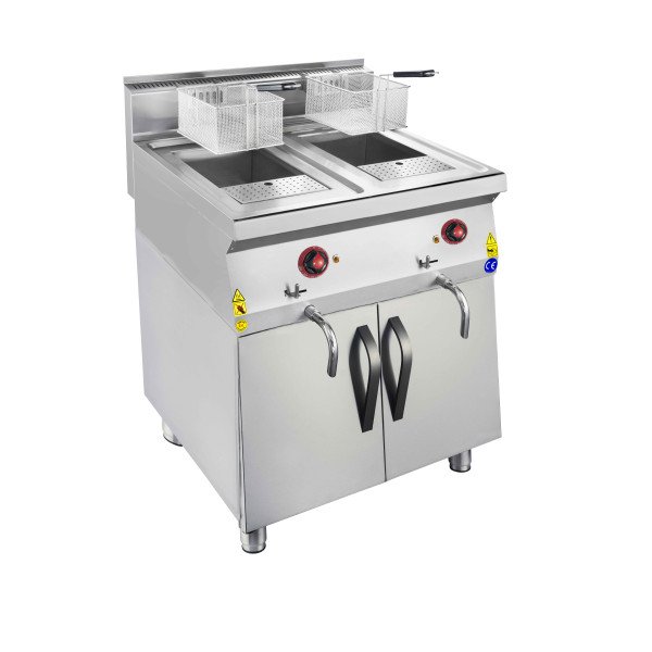 Electric double deep fryer - 24 + 24 liters - 30 kW