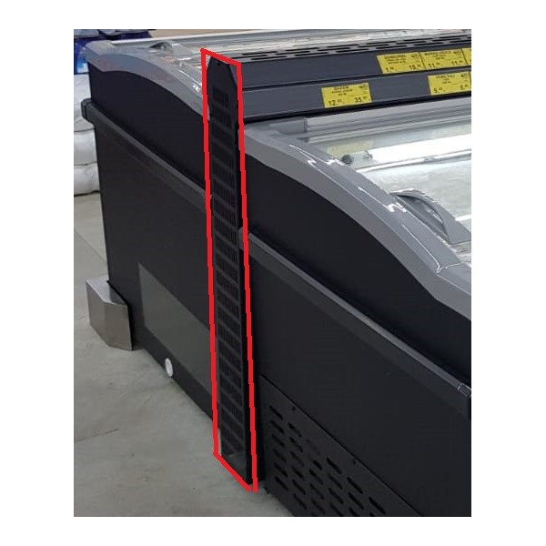 TIEFKÜHLTRUHE VERBINDUNG SEITE SCHWARZ  FÜR INSEL OHNE KOPF ELEMENT