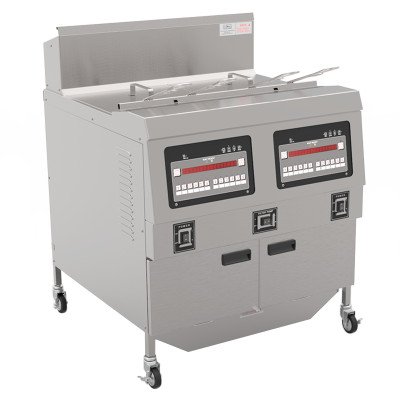 iG Elektro Fritteuse - 2 x 25 Liter - 27,7 kW - mit Ölfiltersystem wie Henny Penny