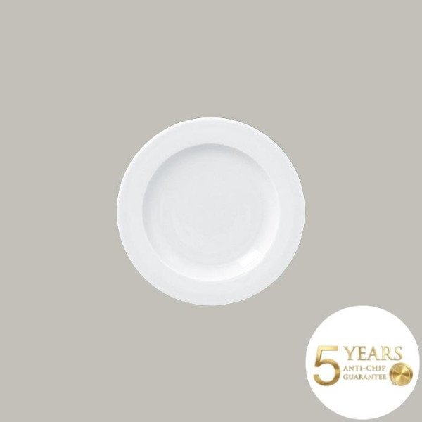 Teller flach mit Rand aus robustem Porzellan – 24 Stück