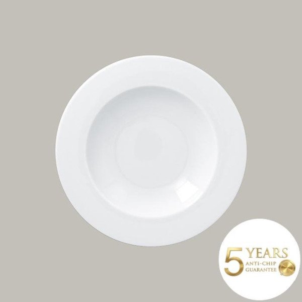 Tiefer Teller mit Rand aus robustem Porzellan, 12 Stück – RAK Porcelain Access Plus Serie